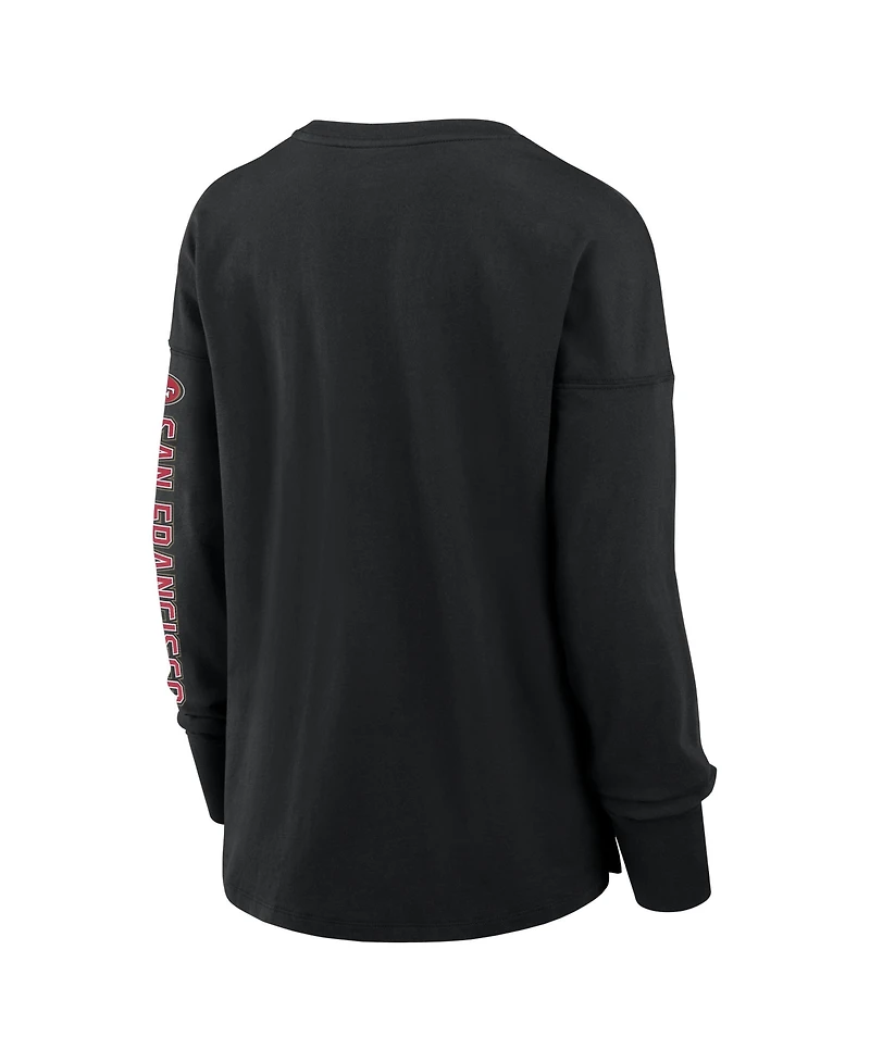 Fanatics Women's Black San Francisco 49ers Hometown Legacy Long Sleeve T-Shirt