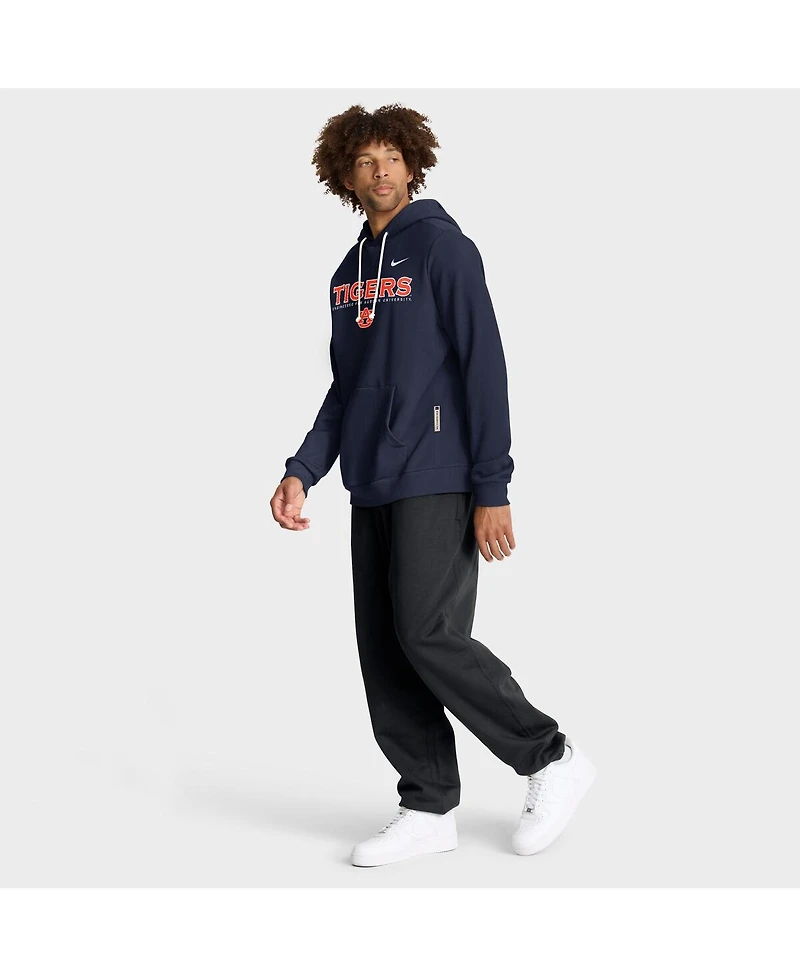 Nike Men's Navy Auburn Tigers 2025 Sideline Standard Issue Dri-fit Hoodie