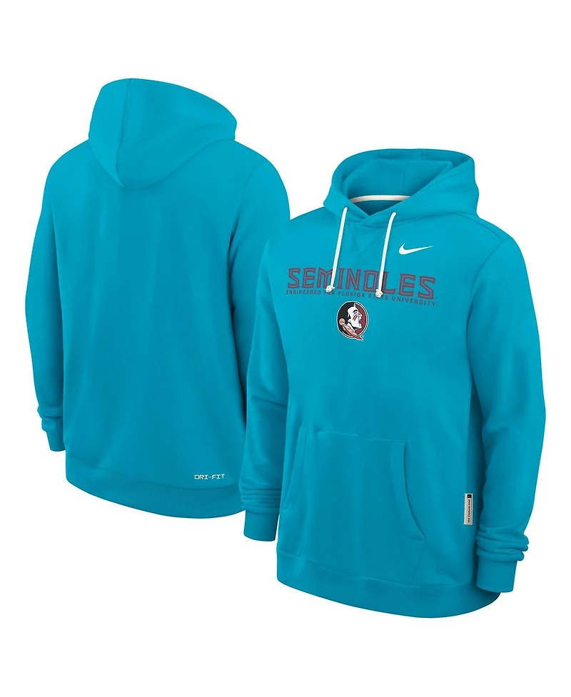 Nike Men's Turquoise Florida State Seminoles 2025 Sideline Standard Issue Dri-fit Hoodie