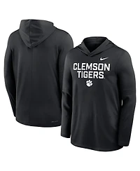 Nike Men's Black Clemson Tigers 2025 Sideline Performance Long Sleeve Hoodie T-Shirt