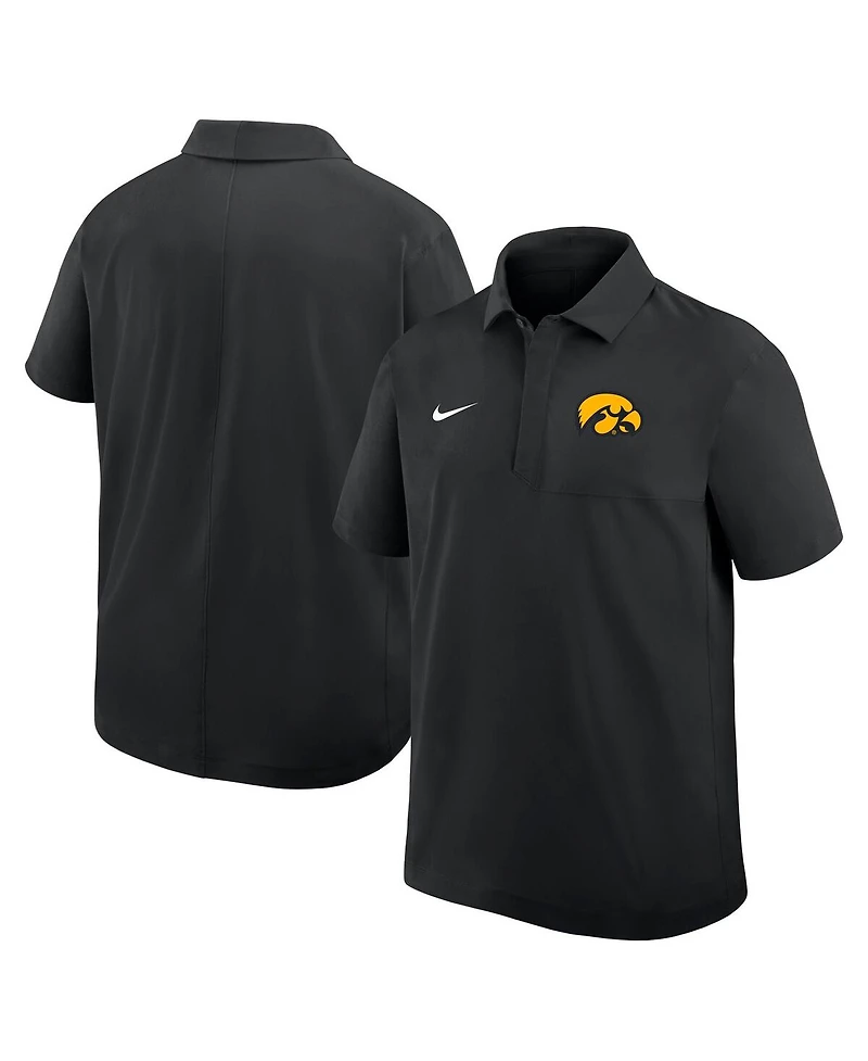 Nike Men's Black Iowa Hawkeyes 2025 Coaches Sideline Polo Shirt