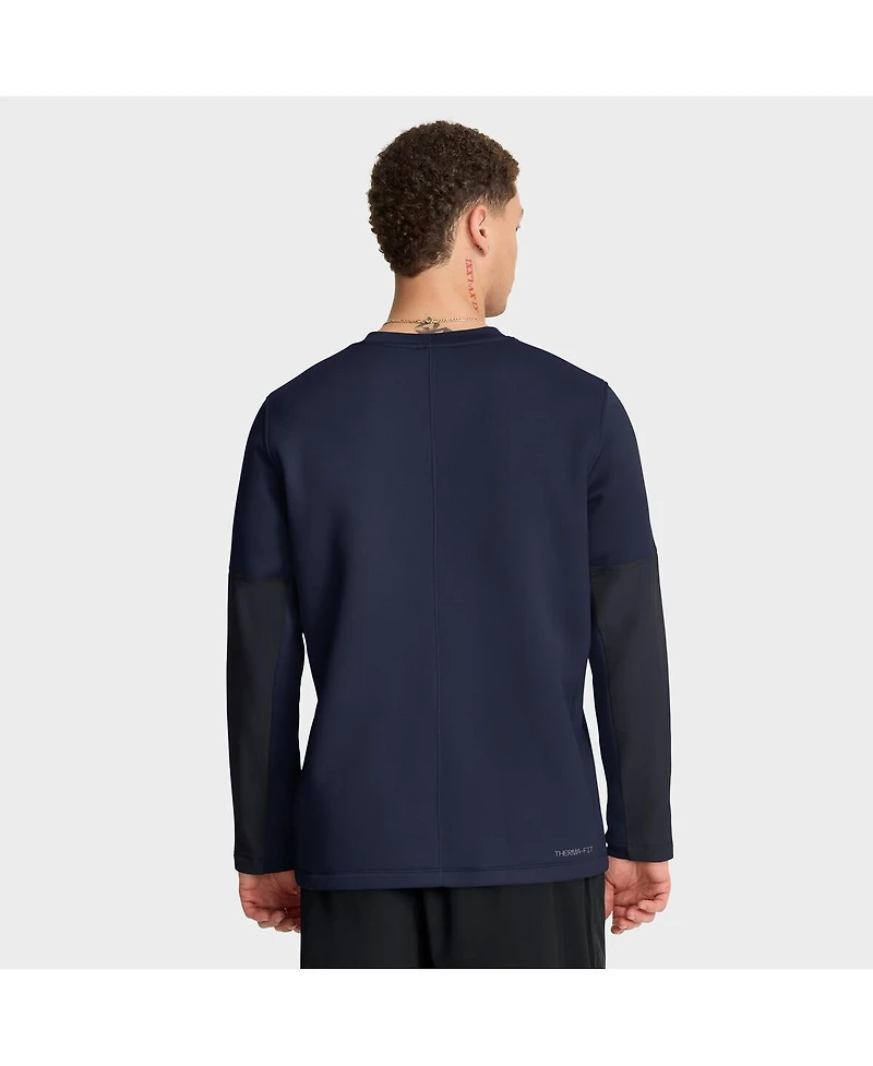 Nike Men's Navy Auburn Tigers 2025 Sideline Coach Dri-fit Long Sleeve T-Shirt