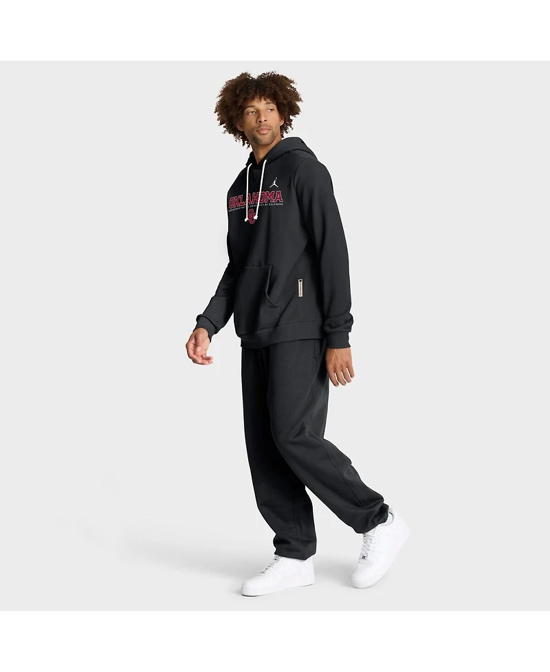 Jordan Men's Black Oklahoma Sooners 2025 Sideline Standard Issue Dri-fit Hoodie