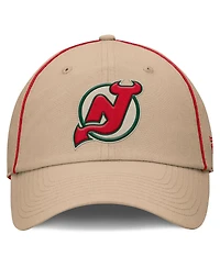 Fanatics Men's Cream New Jersey Devils Heritage Setoff Adjustable Hat
