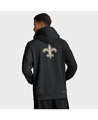 Nike Men's Black New Orleans Saints Sideline Standard Issue Utility Player Dri-fit Full-Zip Hoodie