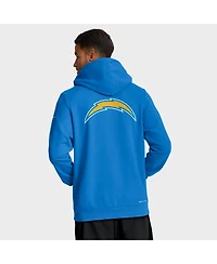Nike Men's Powder Blue Los Angeles Chargers Sideline Standard Issue Utility Player Dri-fit Full-Zip Hoodie