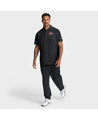 Nike Men's Black San Francisco 49ers Sideline City Pride Woven Performance Polo Shirt