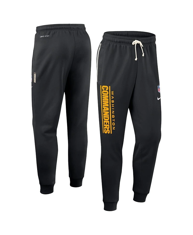 Nike Men's Black Washington Commanders Sideline Standard Issue Ground Game Dri-fit Taper Pants