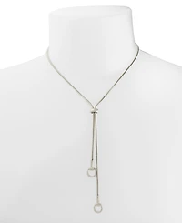 Steve Madden Rhodium Collegiate Link Y-Necklace