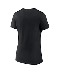 Fanatics Women's Black Pittsburgh Penguins Primary Logo Team V-Neck T-Shirt