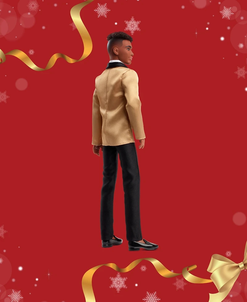 Barbie 2025 Holiday Ken Doll Dark Brown Hair