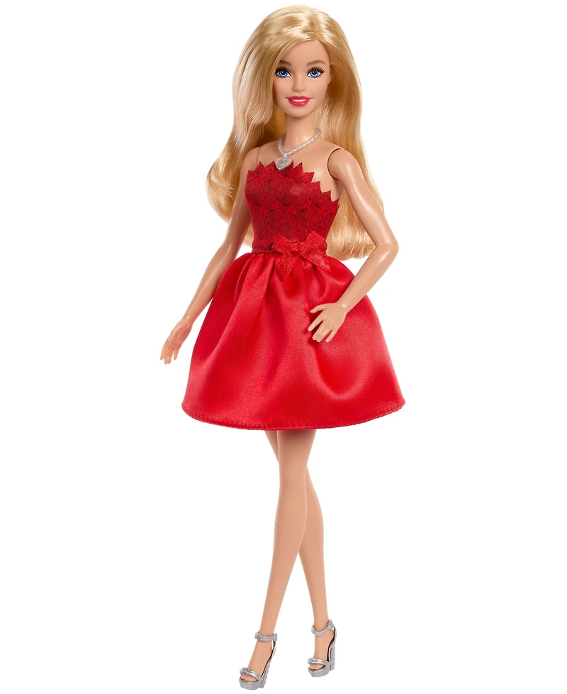 Barbie Mattel 80th Anniversary Celebration Fashion Doll Wearing Dress with Accessories