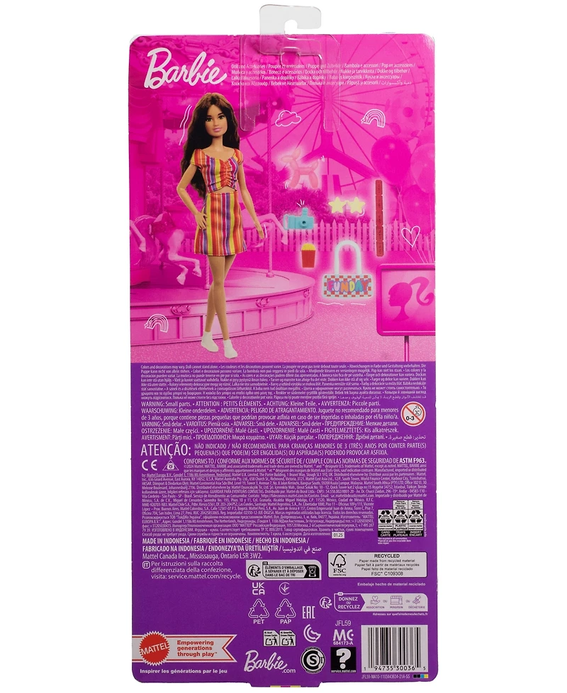 Barbie Day At the Fair Fashion Doll with 6 Festival-Themed Accessories