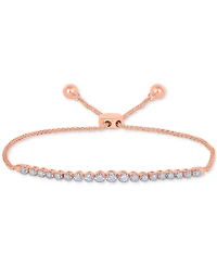 Diamond Bolo Bracelet (1/4 ct. t.w.) in 10k Gold or 10k Rose Gold