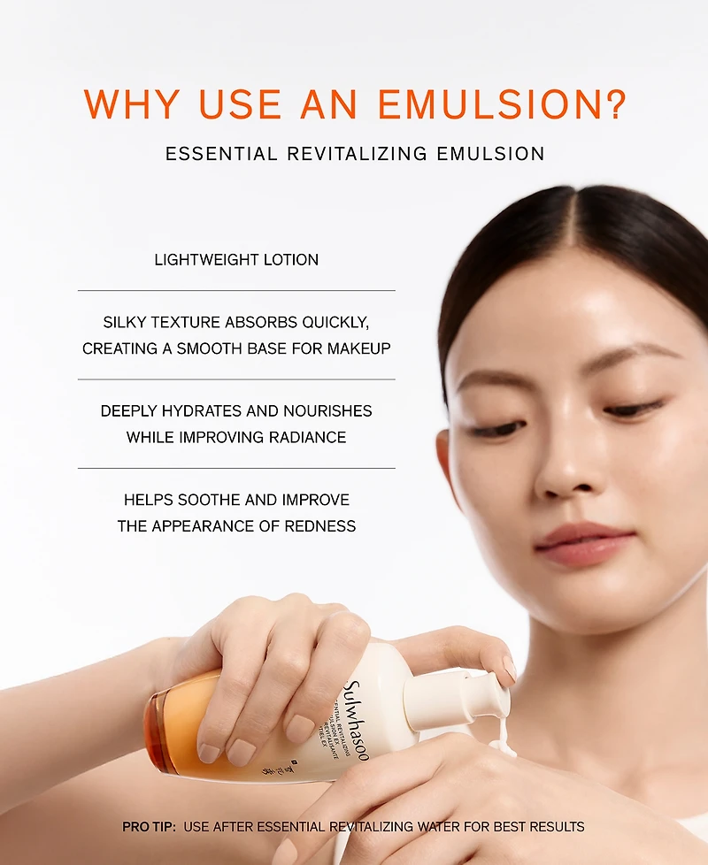 Sulwhasoo Essential Revitalizing Emulsion Ex, 4.2 oz.