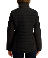 Nautica Women's Fleece-Lined Hooded Softshell Coat