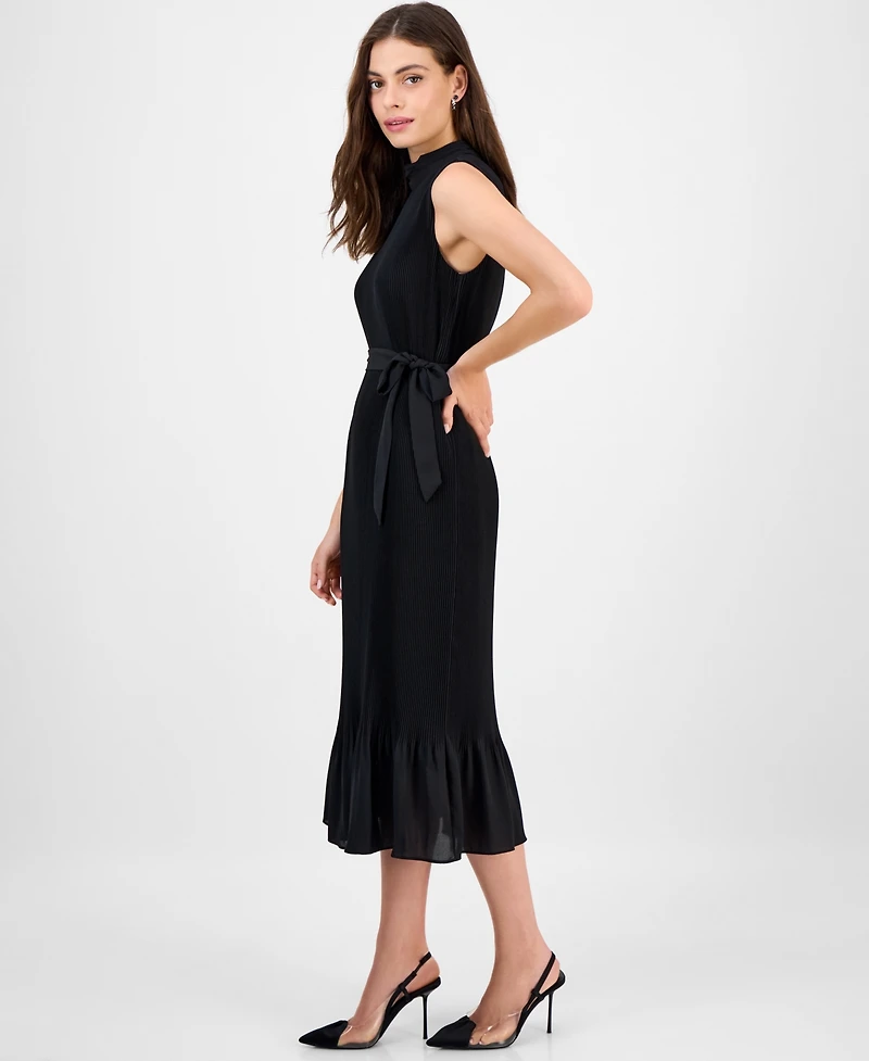 Sam Edelman Women's Sleeveless Pleated Midi Dress