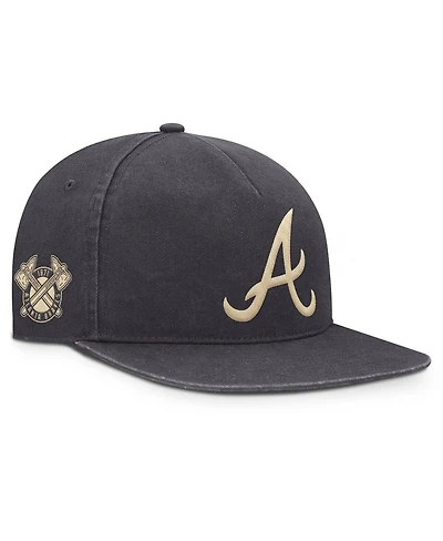 Nike Men's Anthracite Atlanta Braves Monotone Pro Adjustable Hat