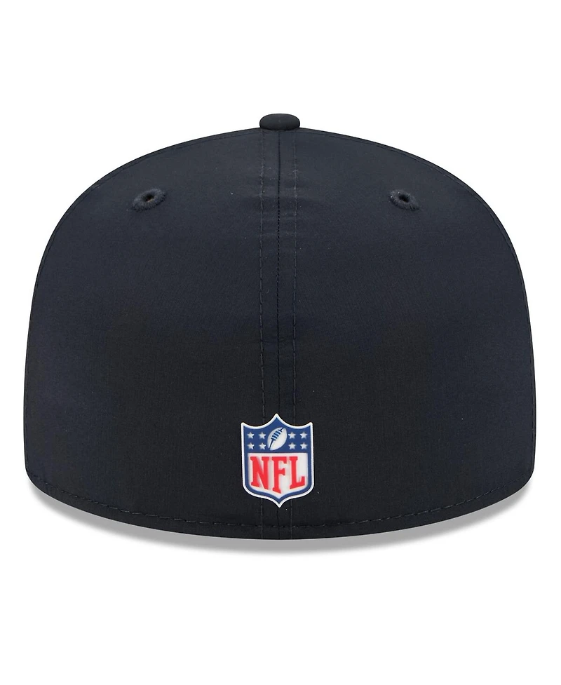 New Era Men's Navy Houston Texans 2025 Sideline 59FIFTY Fitted Hat