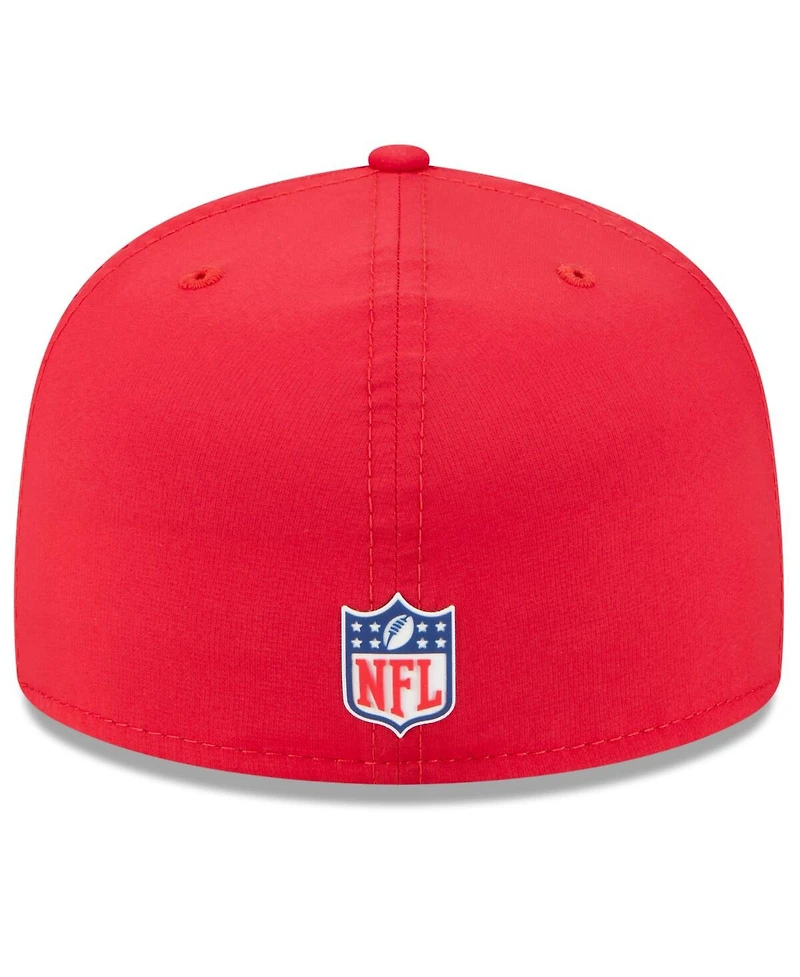 New Era Men's Red Kansas City Chiefs 2025 Sideline 59FIFTY Fitted Hat