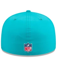 New Era Men's Aqua Miami Dolphins 2025 Sideline 59FIFTY Fitted Hat