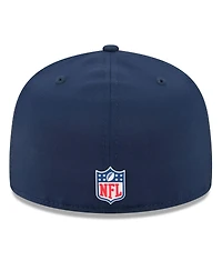 New Era Men's Navy England Patriots 2025 Sideline 59FIFTY Fitted Hat