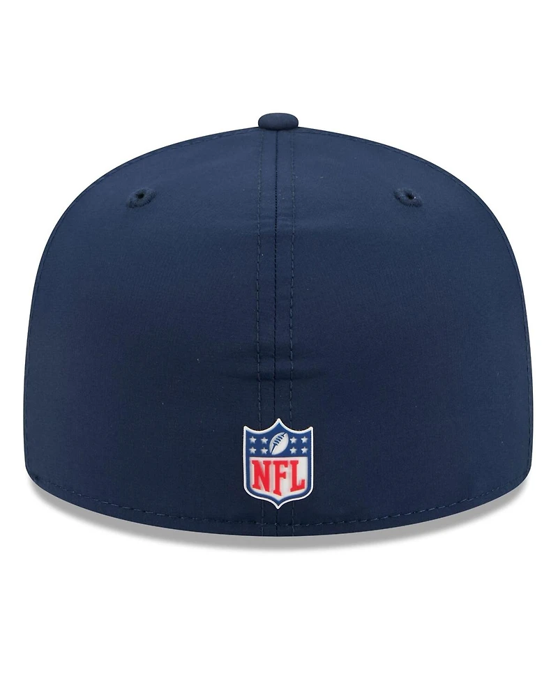 New Era Men's Navy Tennessee Titans 2025 Sideline 59FIFTY Fitted Hat