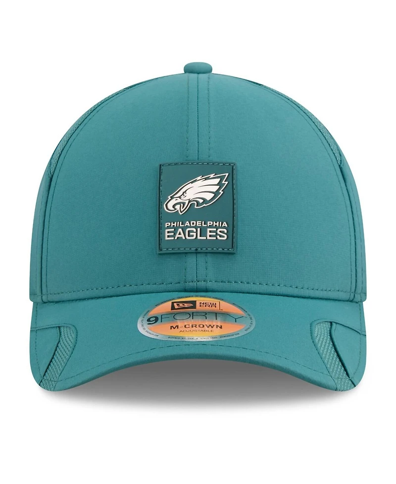 New Era Big Boys and Girls Midnight Green Philadelphia Eagles 2025 Sideline M-crown 9FORTY Adjustable Hat