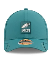 New Era Big Boys and Girls Midnight Green Philadelphia Eagles 2025 Sideline M-crown 9FORTY Adjustable Hat