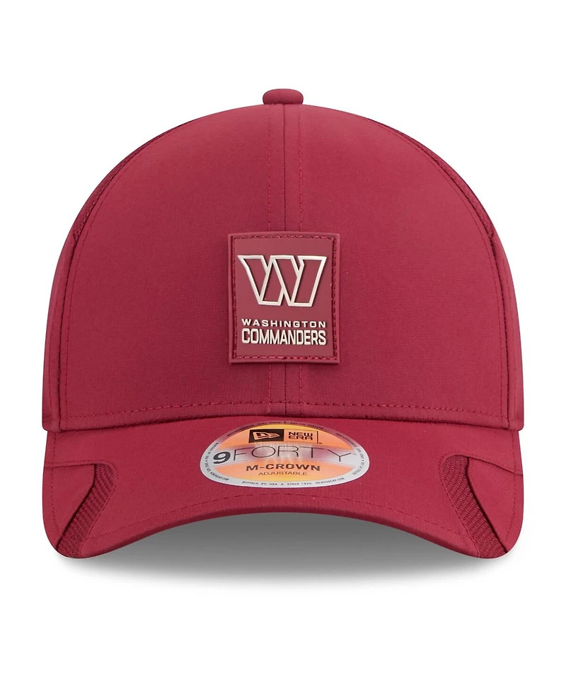 New Era Big Boys and Girls Burgundy Washington Commanders 2025 Sideline 9FORTY Adjustable Hat