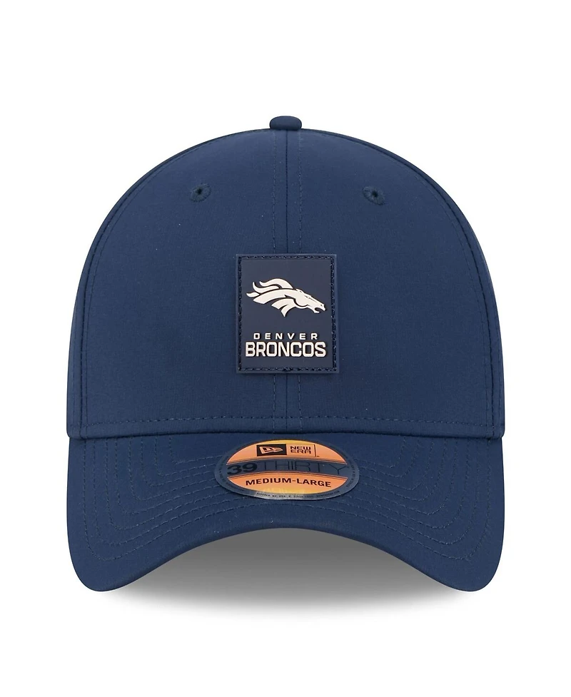 New Era Men's Navy Denver Broncos 2025 Sideline 39THIRTY Flex Hat