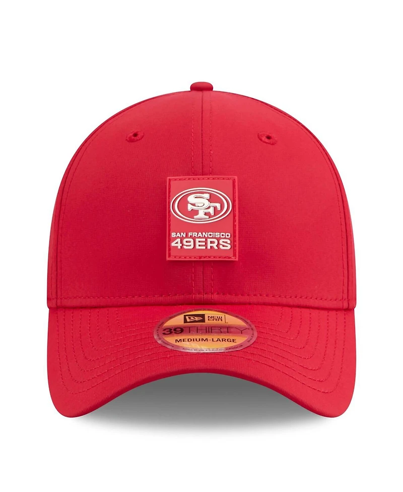 New Era Men's Scarlet San Francisco 49ers 2025 Sideline 39THIRTY Flex Hat