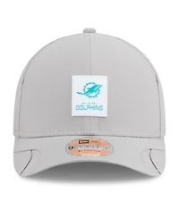 New Era Men's Gray Miami Dolphins 2025 Sideline M-crown 9FORTY Adjustable Hat