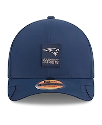 New Era Men's Navy New England Patriots 2025 Sideline M-crown 9FORTY Adjustable Hat