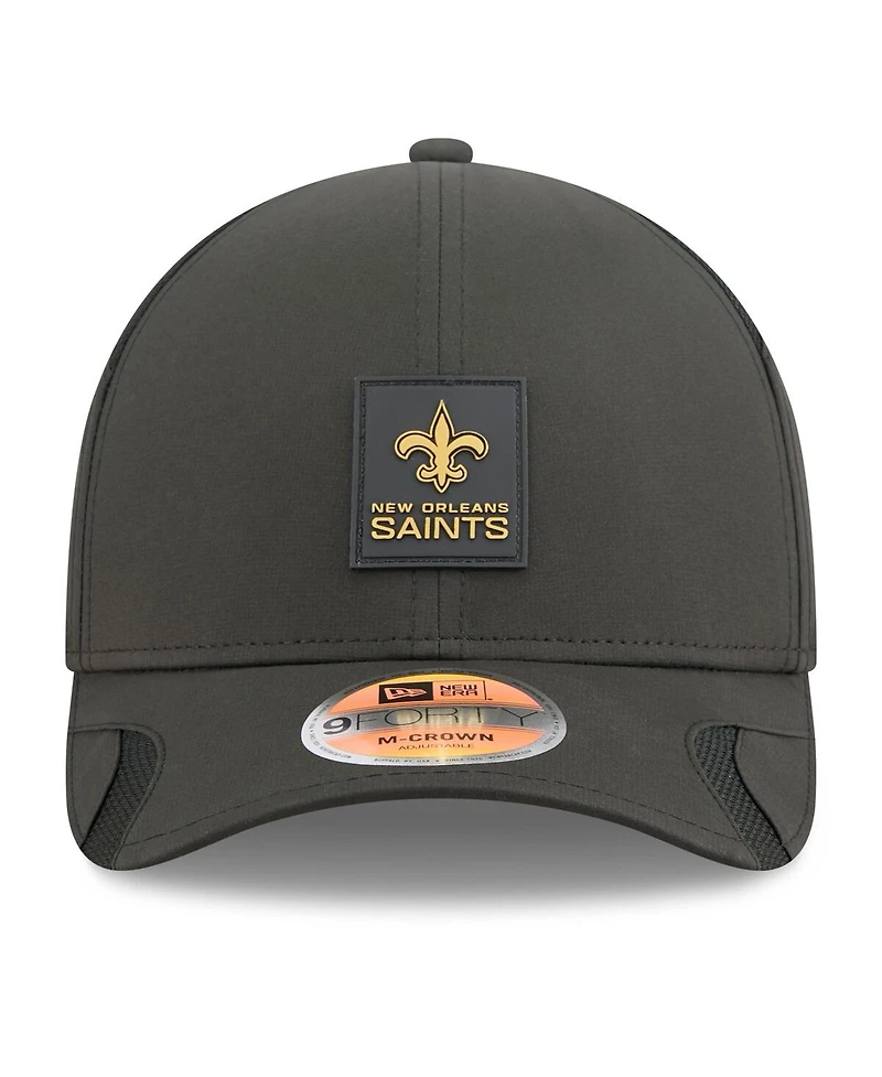 New Era Men's New Orleans Saints 2025 Sideline M-crown 9FORTY Adjustable Hat
