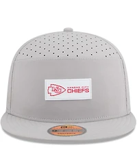 New Era Men's Kansas City Chiefs 2025 Sideline Split Panel 9FIFTY Snapback Hat