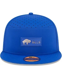 New Era Men's Royal Buffalo Bills 2025 Sideline Throwback Split Panel 9FIFTY Snapback Hat