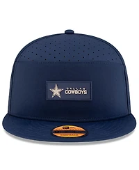 New Era Men's Navy Dallas Cowboys 2025 Sideline Split Panel 9FIFTY Snapback Hat