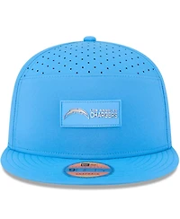 New Era Men's Powder Blue Los Angeles Chargers 2025 Sideline Split Panel 9FIFTY Snapback Hat
