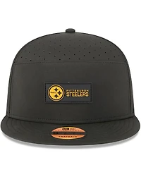 New Era Men's Pittsburgh Steelers 2025 Sideline Split Panel 9FIFTY Snapback Hat