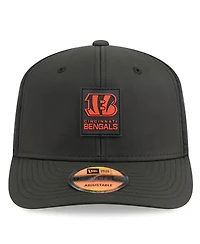 New Era Men's Black Cincinnati Bengals 2025 Sideline 9SEVENTY Trucker Adjustable Hat