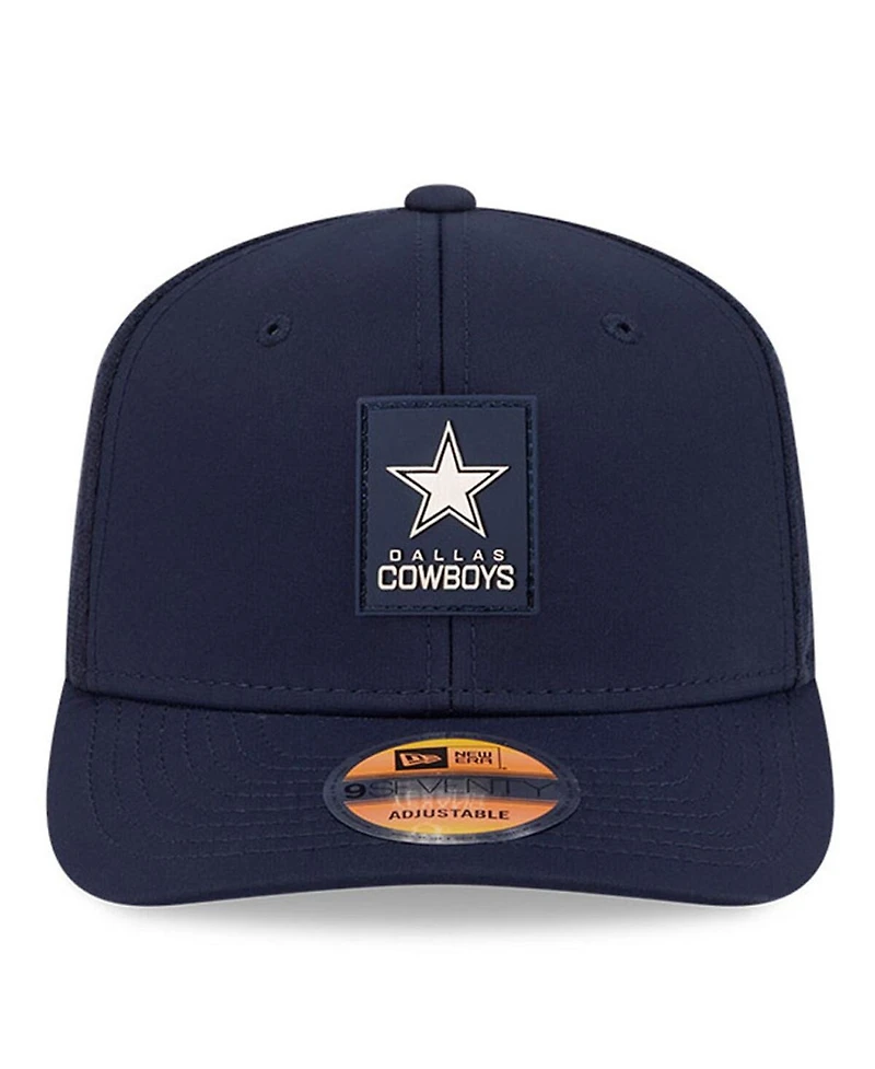 New Era Men's Navy Dallas Cowboys 2025 Sideline 9SEVENTY Trucker Adjustable Hat