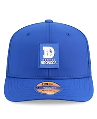 New Era Men's Royal Denver Broncos 2025 Sideline Throwback 9SEVENTY Trucker Adjustable Hat