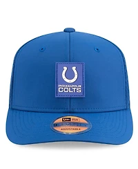 New Era Men's Royal Indianapolis Colts 2025 Sideline 9SEVENTY Trucker Adjustable Hat