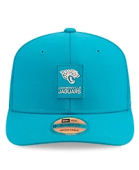 New Era Men's Teal Jacksonville Jaguars 2025 Sideline 9SEVENTY Trucker Adjustable Hat