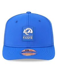 New Era Men's Royal Los Angeles Rams 2025 Sideline 9SEVENTY Trucker Adjustable Hat