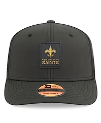 New Era Men's Black New Orleans Saints 2025 Sideline 9SEVENTY Trucker Adjustable Hat