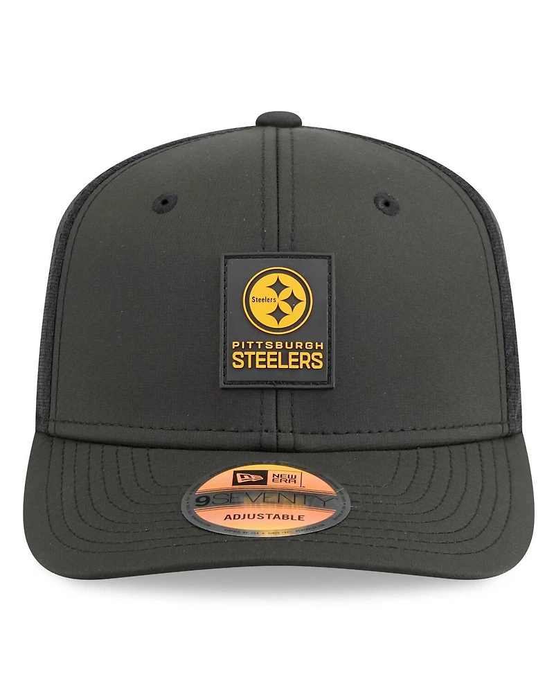 New Era Men's Pittsburgh Steelers 2025 Sideline 9SEVENTY Trucker Adjustable Hat