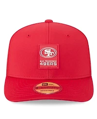 New Era Men's Scarlet San Francisco 49ers 2025 Sideline 9SEVENTY Trucker Adjustable Hat