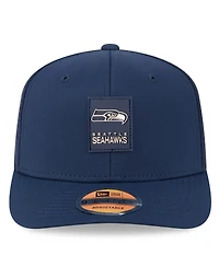New Era Men's College Navy Seattle Seahawks 2025 Sideline 9SEVENTY Trucker Adjustable Hat